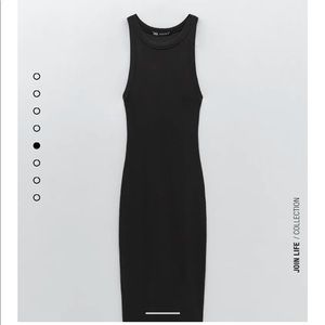 NWT Zara Ribbed Midi Dress